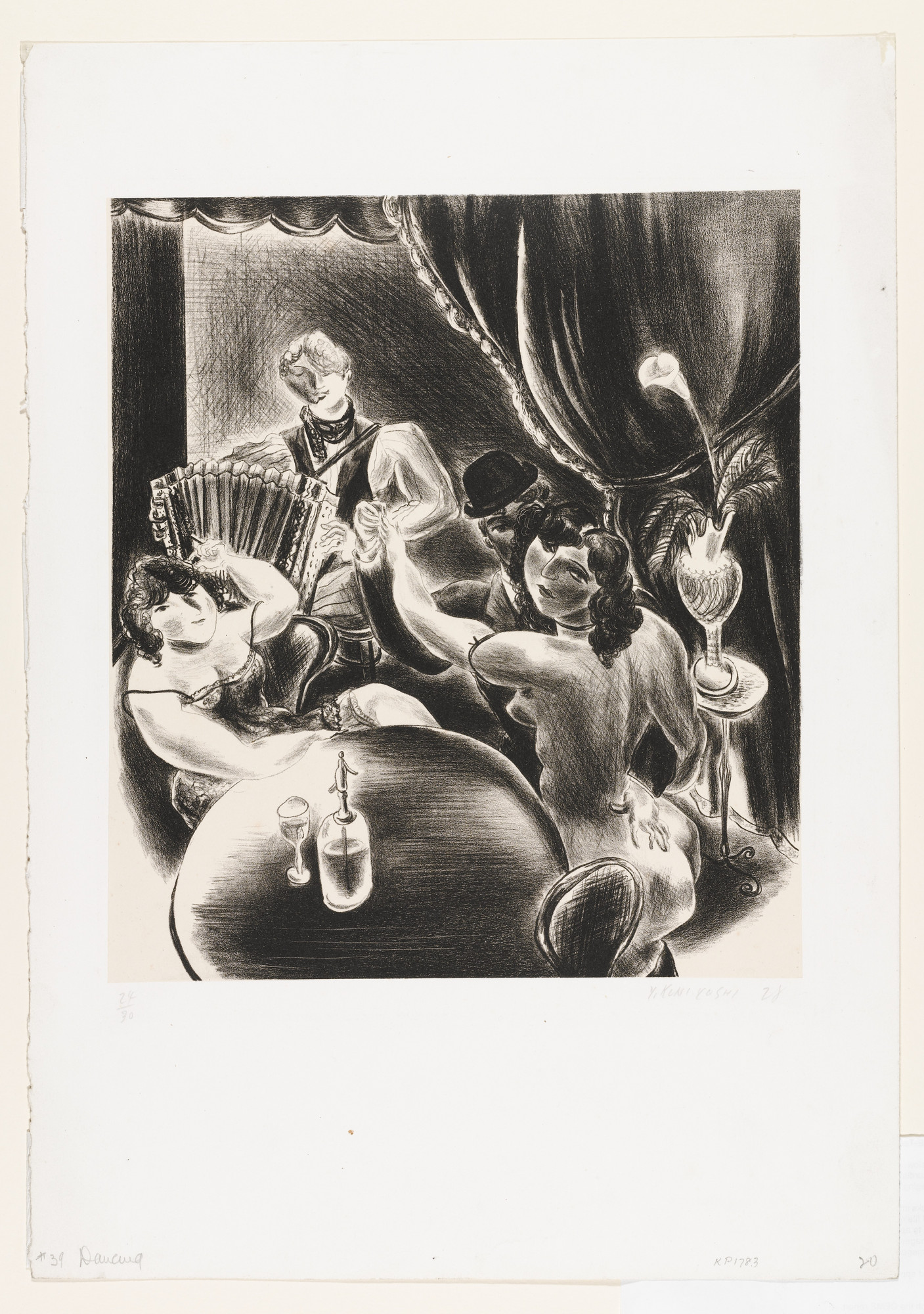 Yasuo Kuniyoshi. Dancing