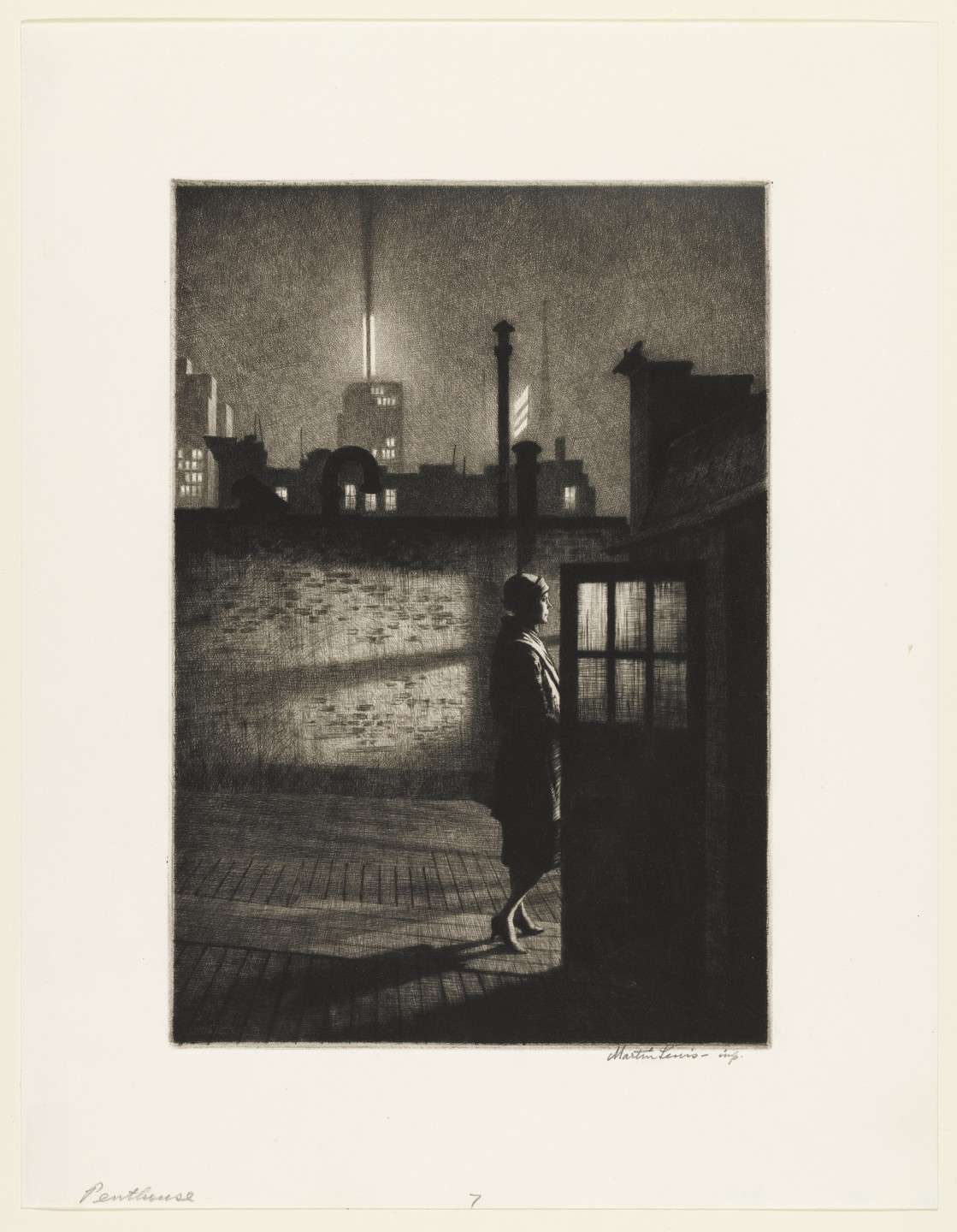 Martin Lewis. Little Penthouse. 1931