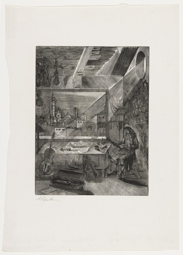 Stradivarius in His Studio