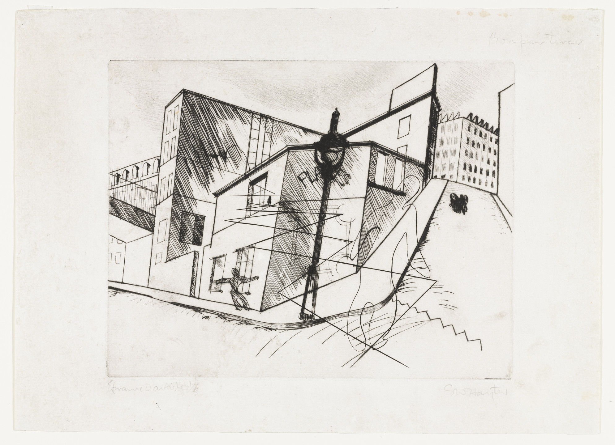 Stanley William Hayter. Rue de la Villette. 1930