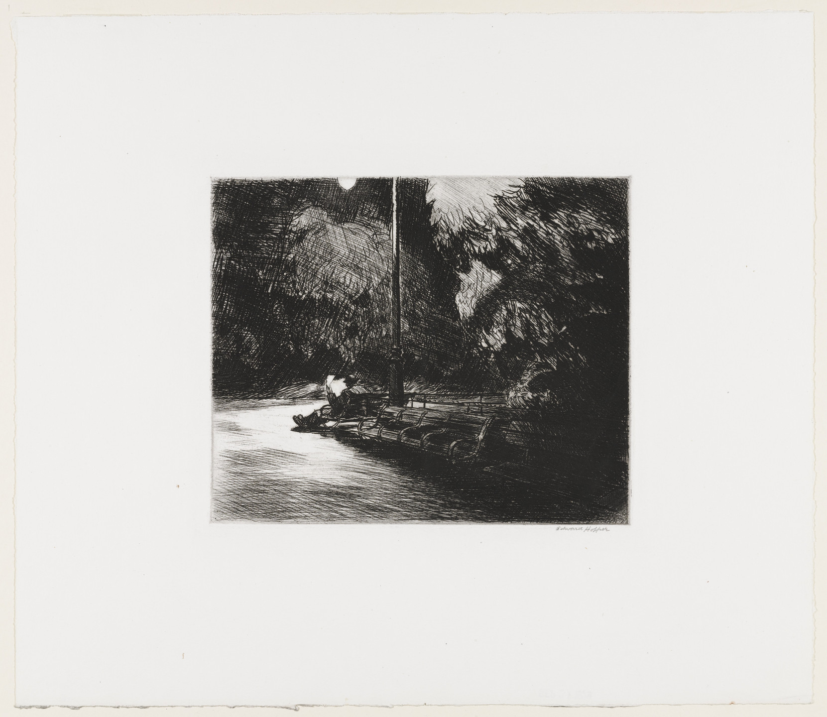 Edward Hopper. Night in the Park. 1921