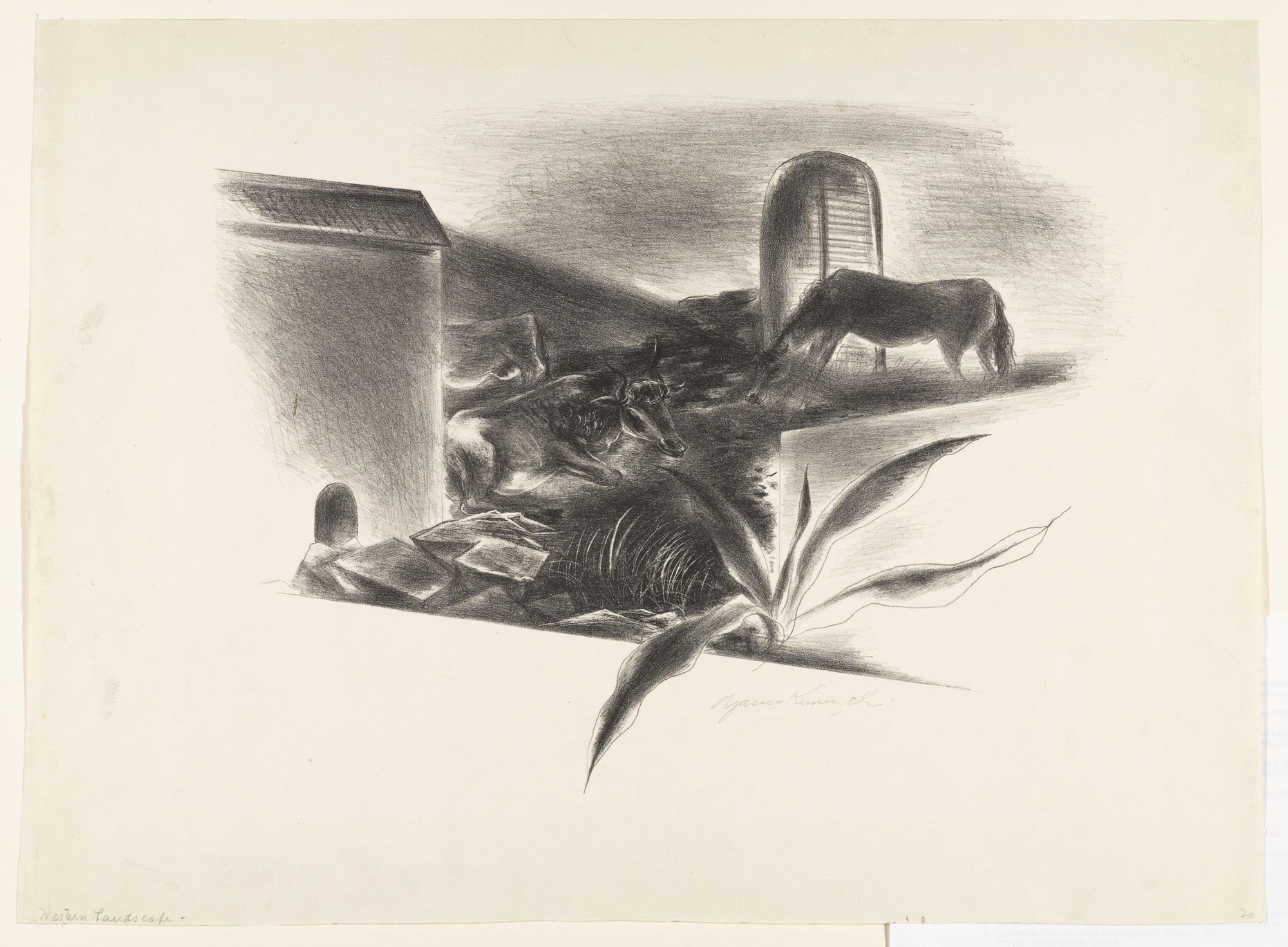 Yasuo Kuniyoshi. Western Landscape