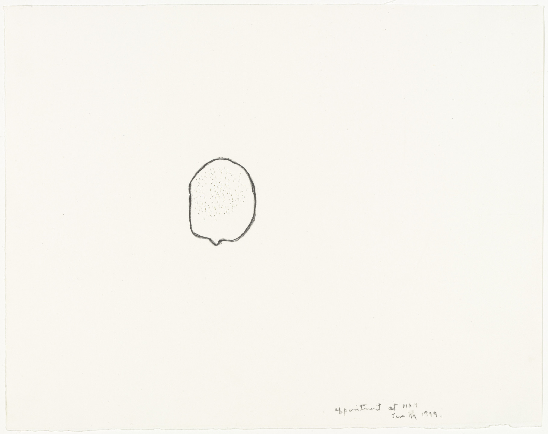 Louise Bourgeois. Appointment at 11:00 a.m.. 1989