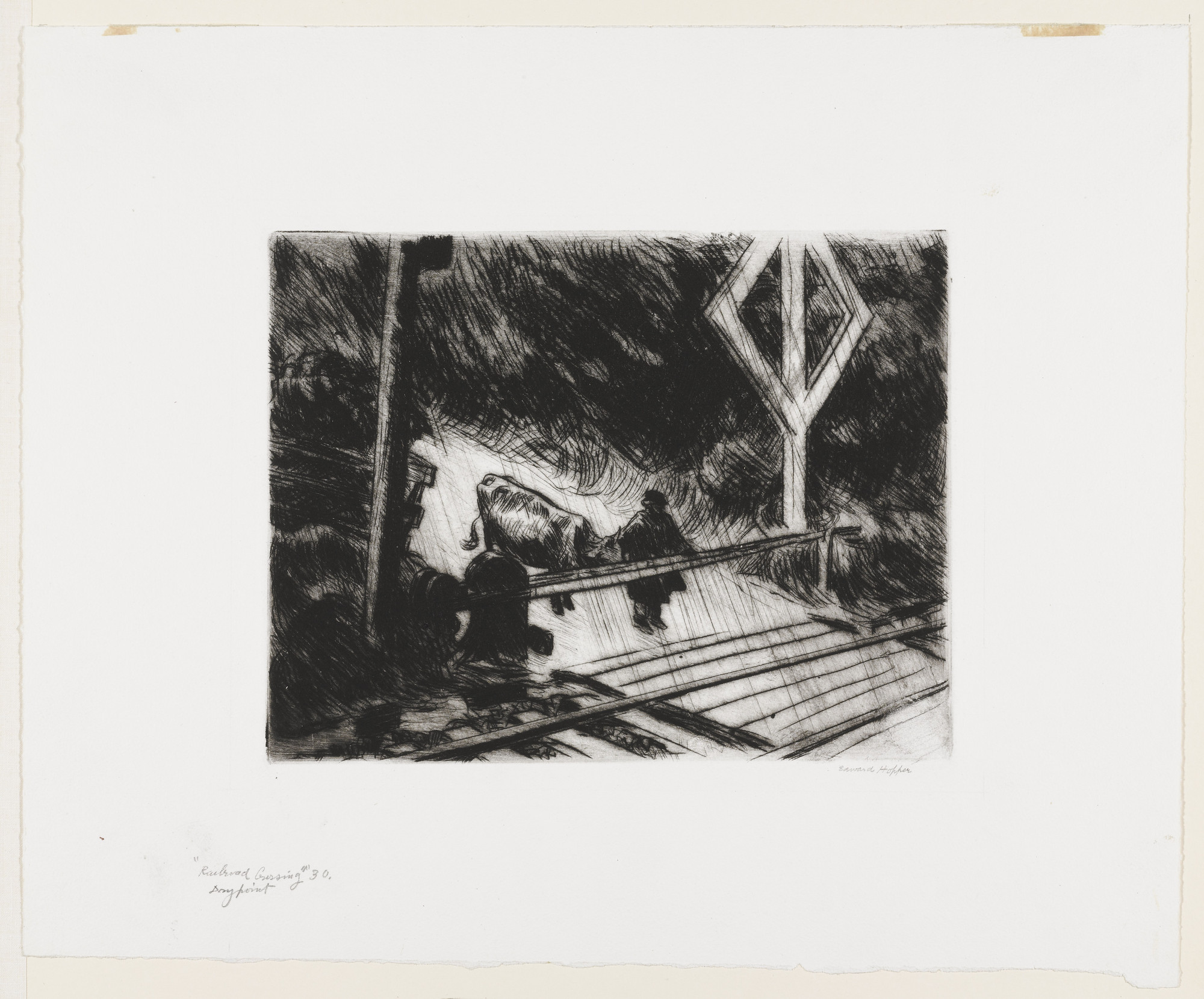 Edward Hopper. Railroad Crossing