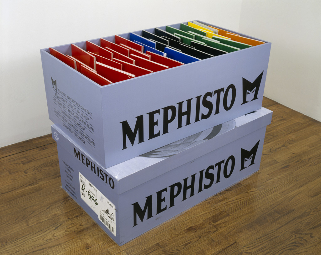 Various Original Drawings from Perfect World in Mephisto Box, Jason Rhoades, (2000)