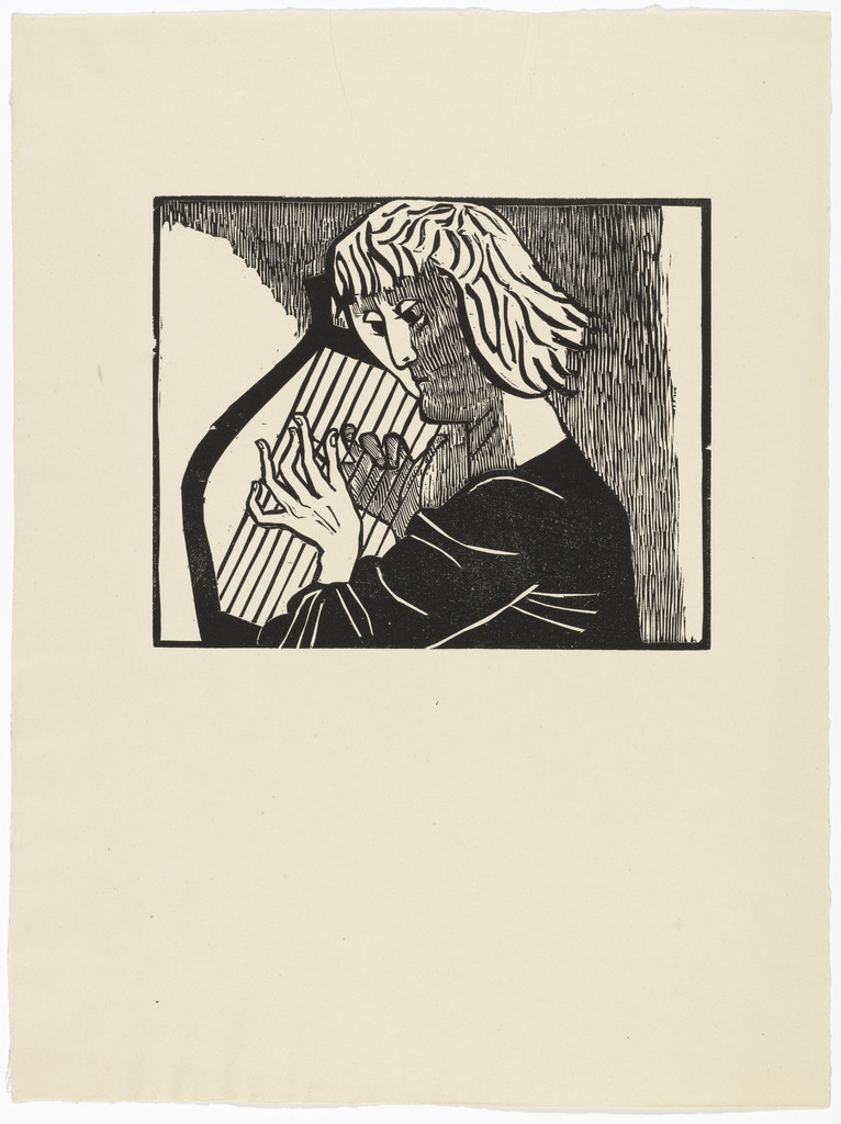 Orpheus in the Underworld (Orpheus in der Unterwelt) from the portfolio Orpheus: 10 Woodcuts on the Verses of Ovid (10 Holzschnitte zu den Versen des Ovid)