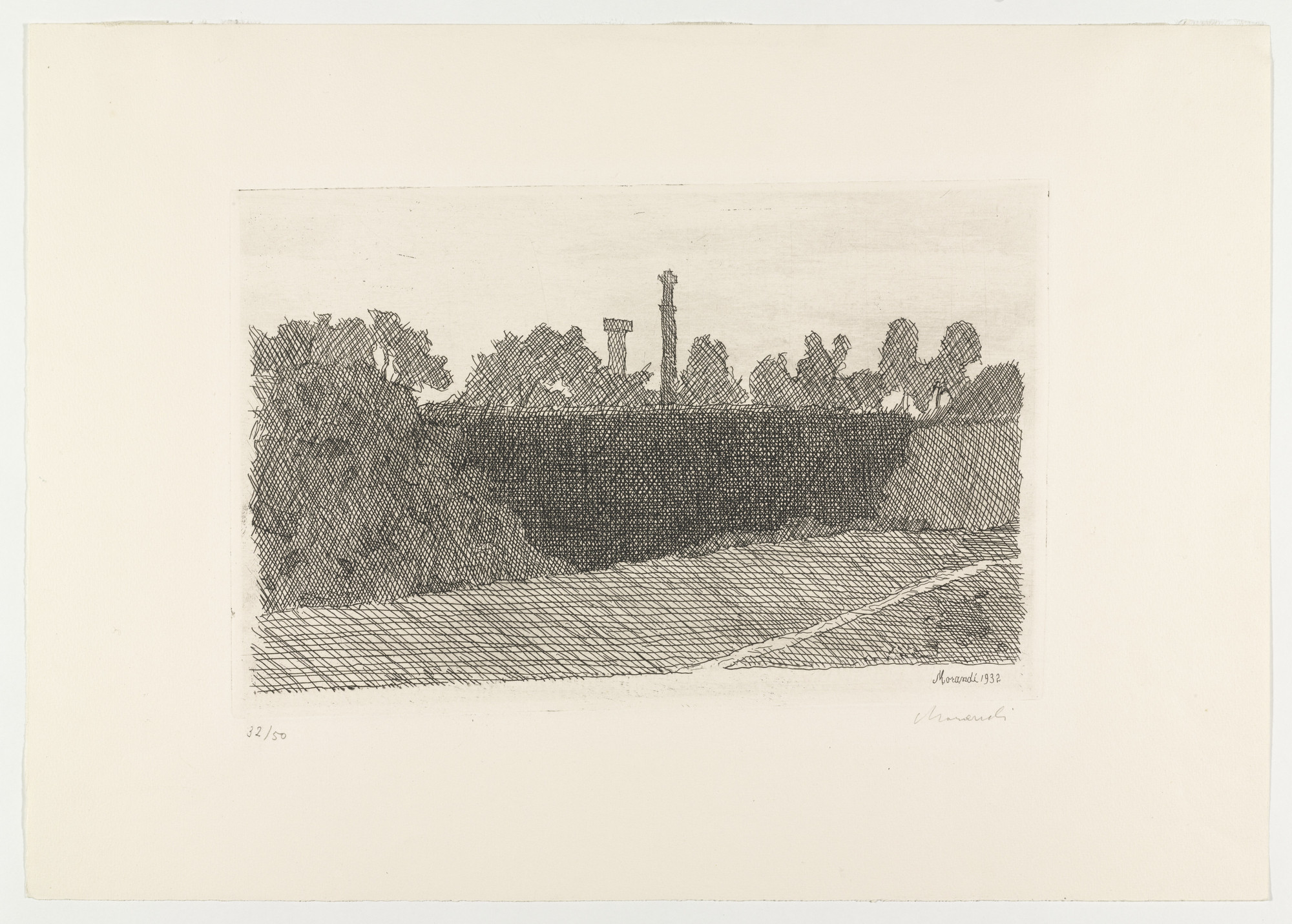 Giorgio Morandi. View of Montagnola, Bologna (Veduta della Montagnola di Bologna). 1932