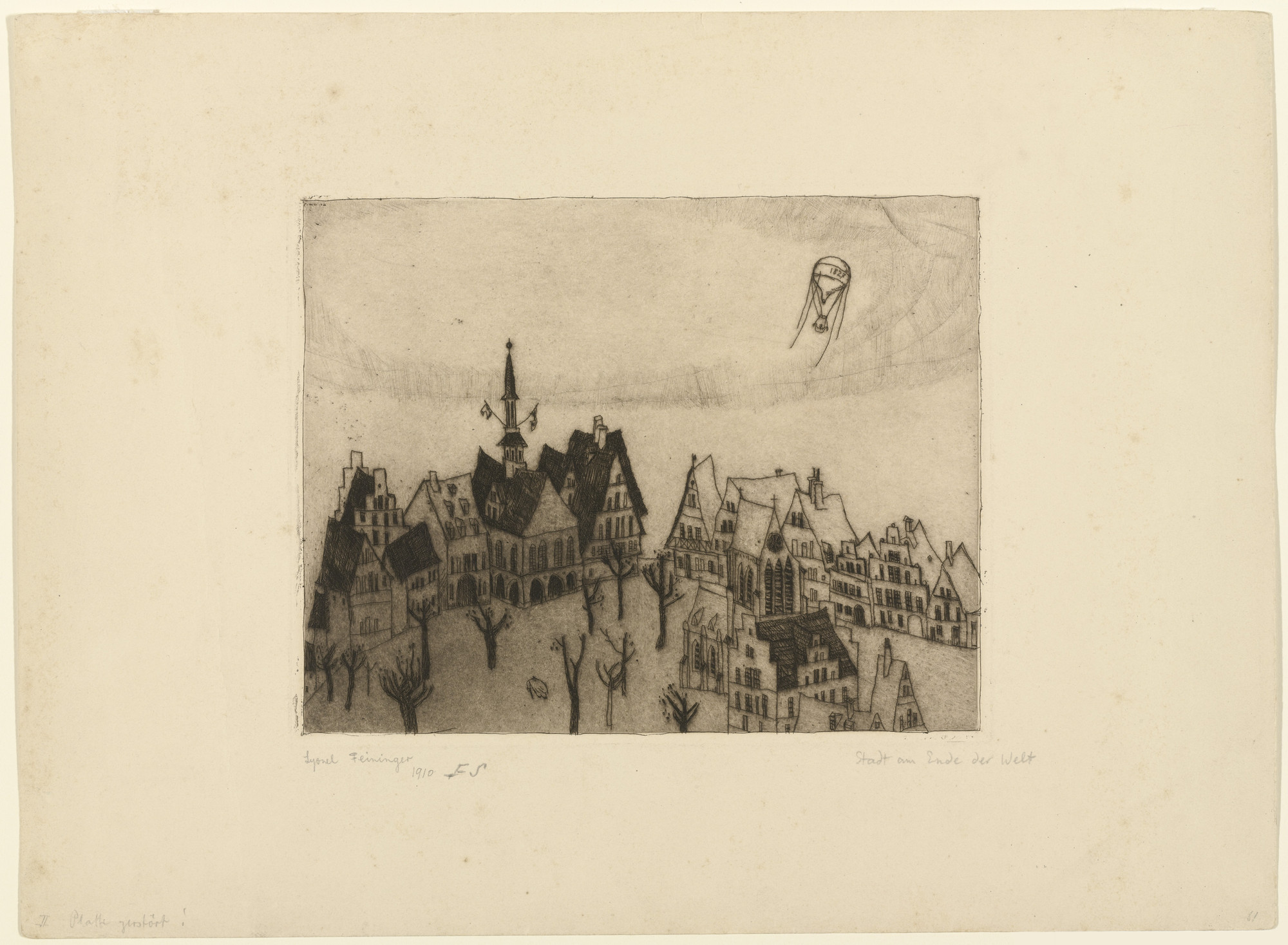 Lyonel Feininger. The Town at the End of the World (Die Stadt am Ende der Welt)