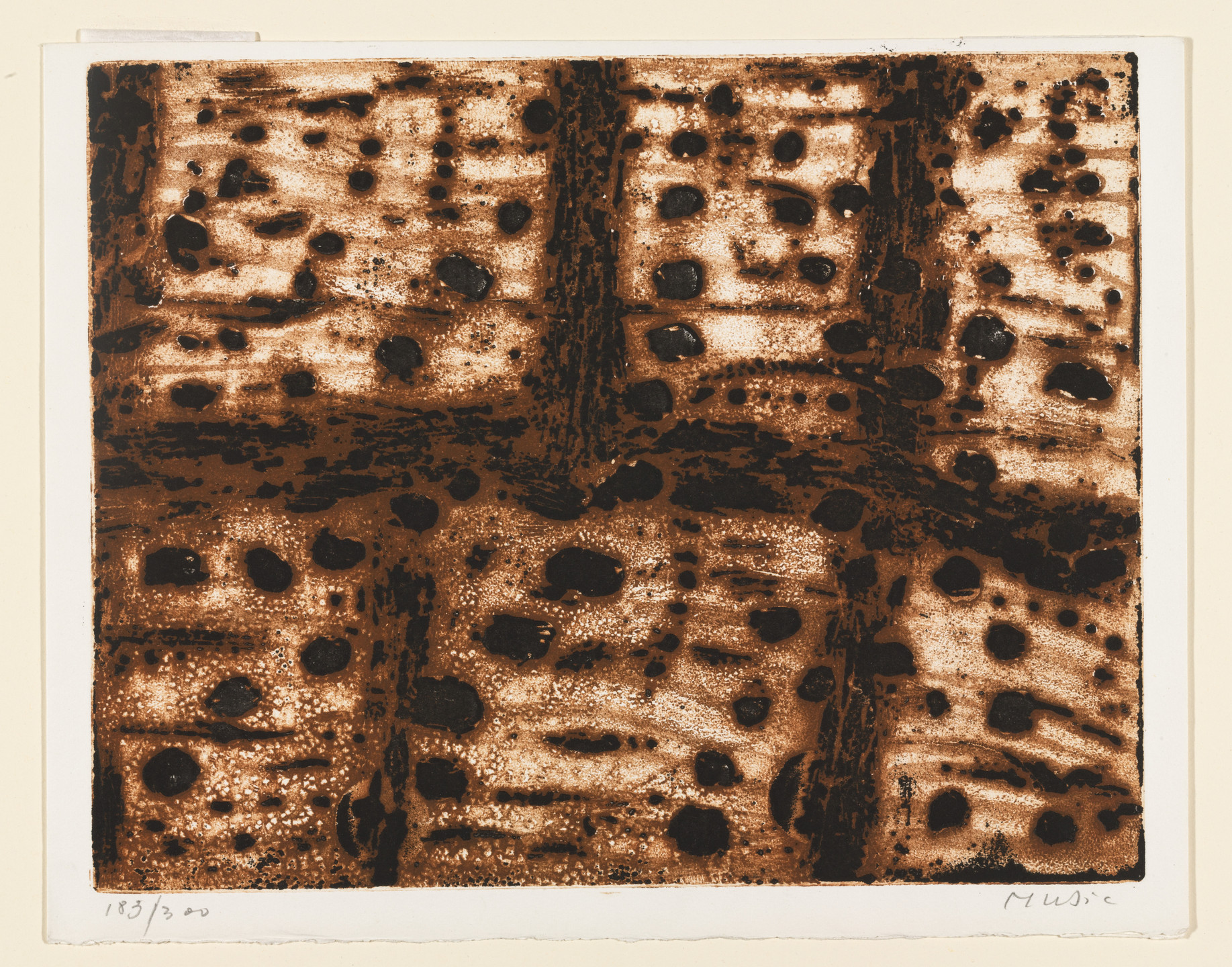 Zoran Mušič. Stones on the Carse. 1958