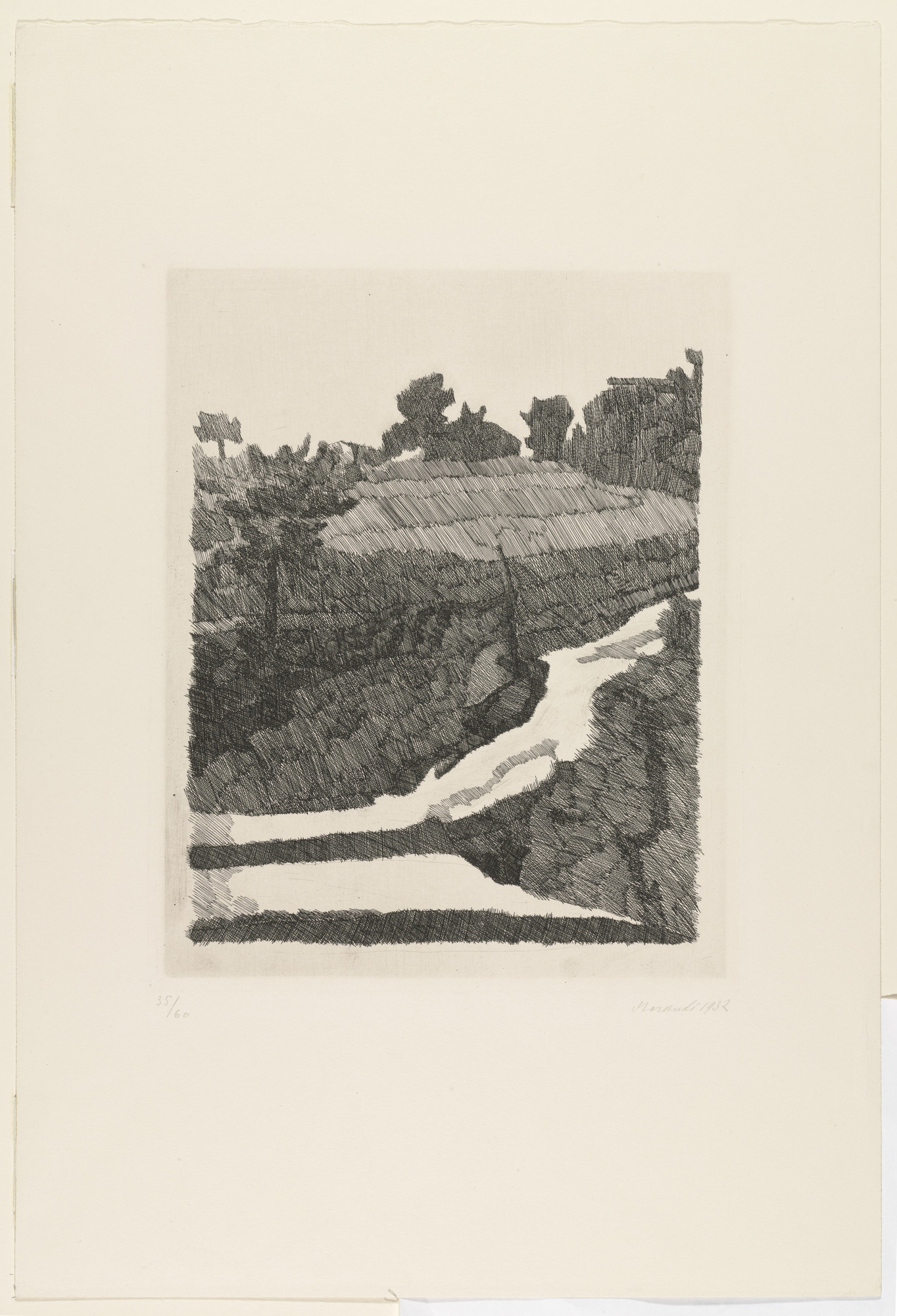 Giorgio Morandi. Landscape at Grizzana (Paesaggio di Giorgio Morandi. Landscape at Grizzana (Paesaggio di