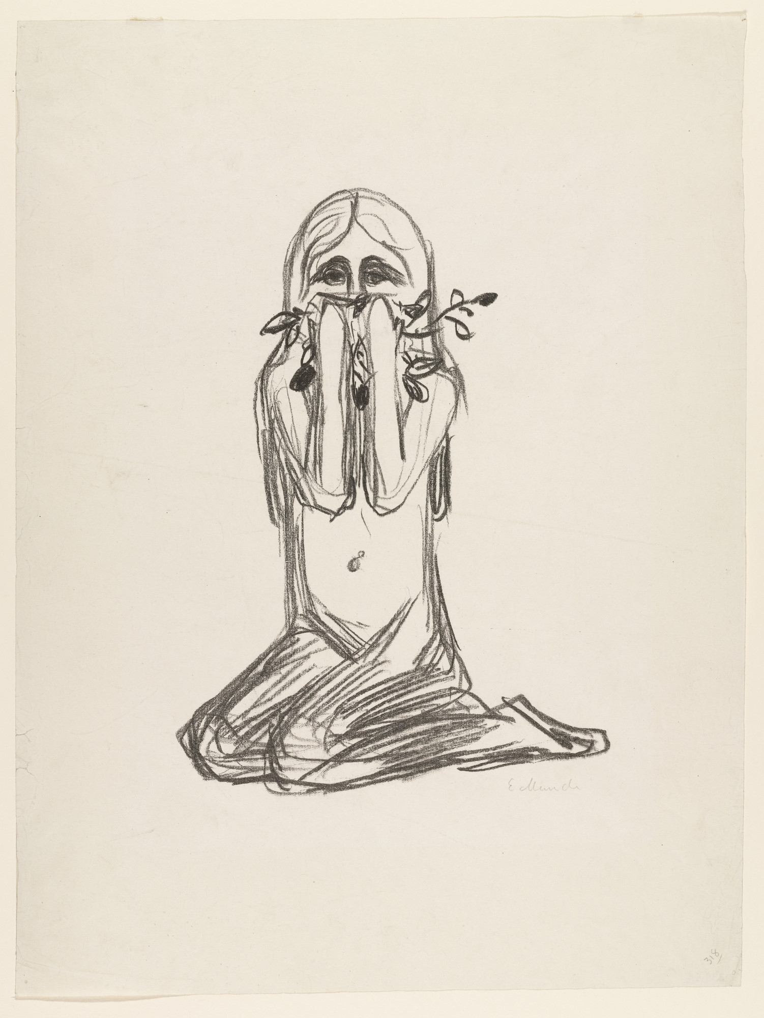 Edvard Munch. Omega and the Flower (Omega og blomsten)