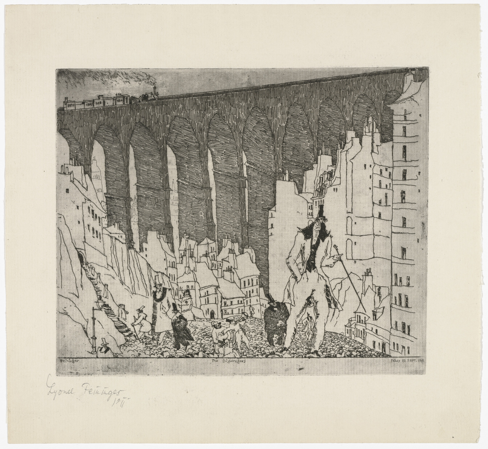 Lyonel Feininger. The Disparagers (Die Höhnenden)