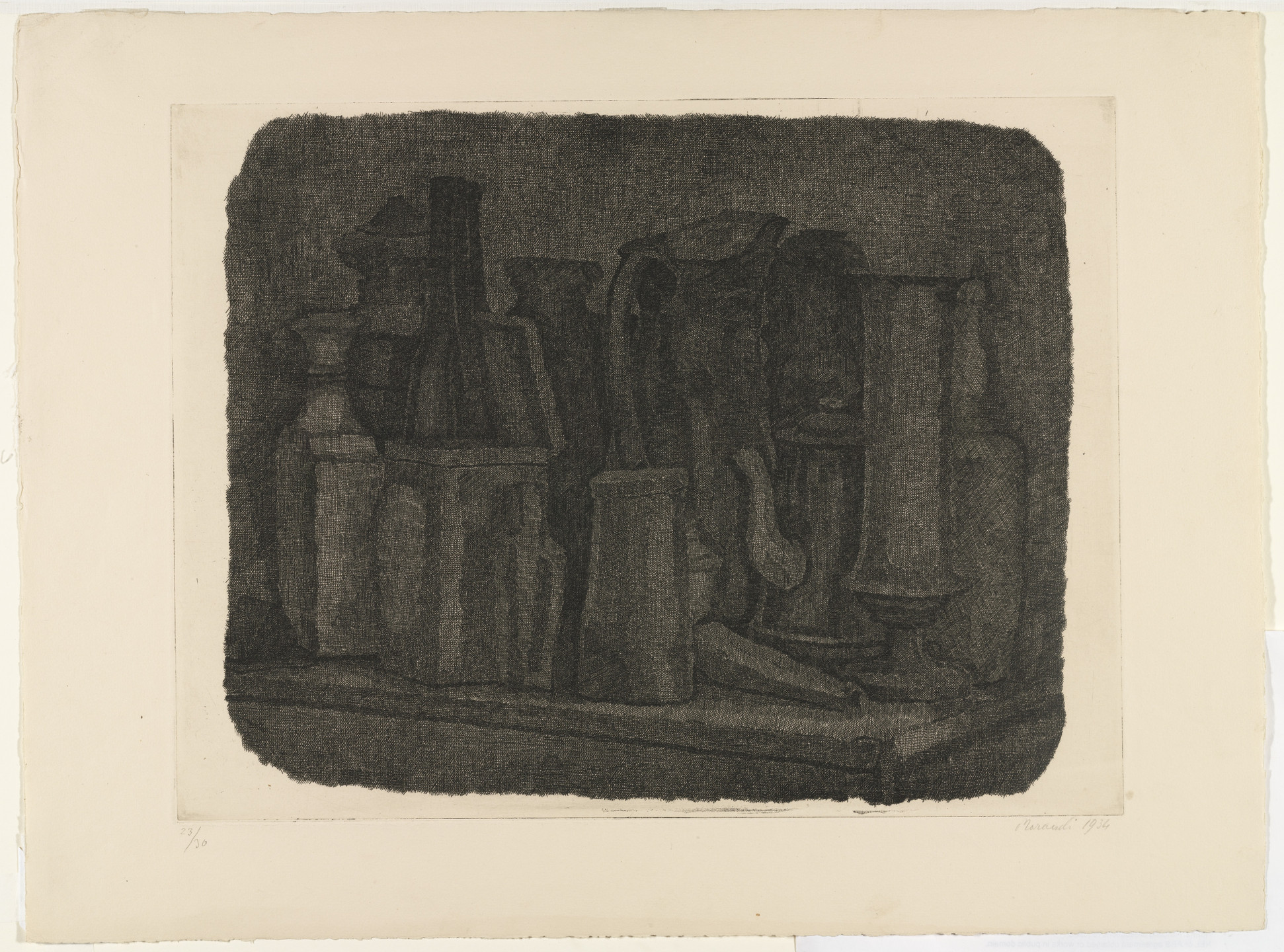 Giorgio Morandi Grande Natura Morta Scura Large Dark Still Life 1934 Published 1949 Moma