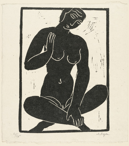 Cross-Legged Female Nude