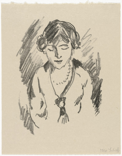 Otto Schoff. Brunette (Braunes Mädchen)