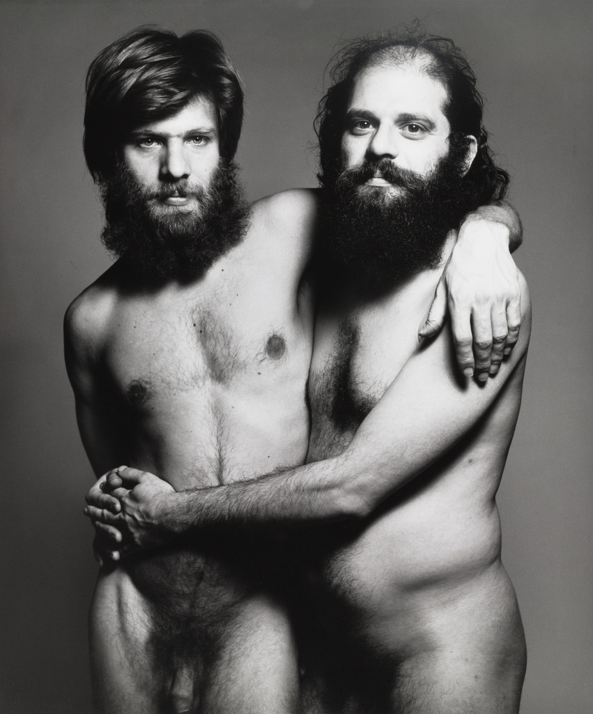 Allen Ginsberg and Peter Orlovsky, poets, New York City