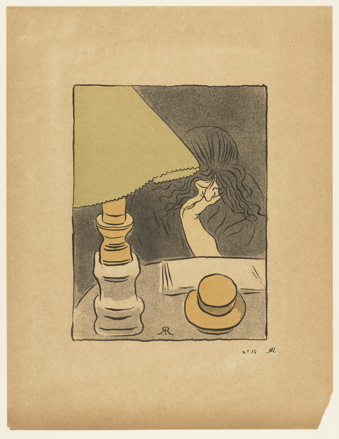 Jozsef Rippl-Rónai. Woman and Lamp. (1894)