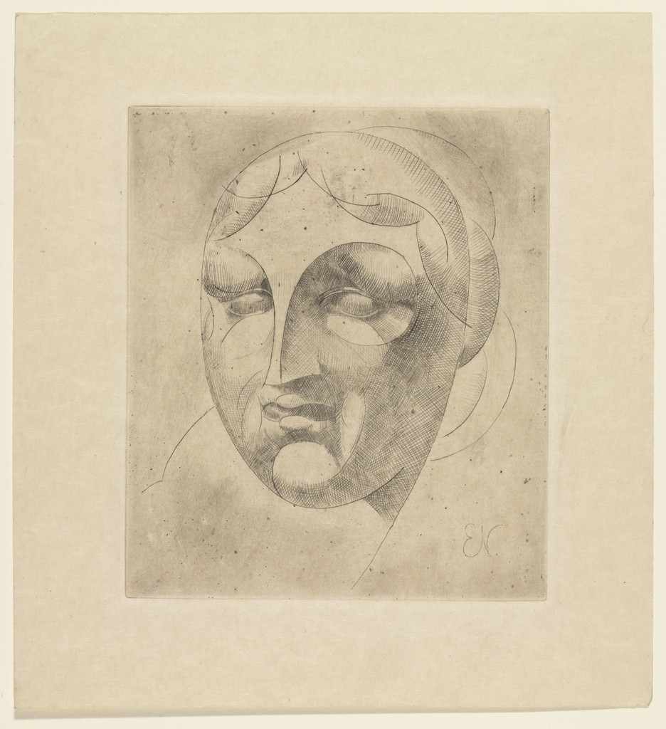 Female Head from The Drypoints of Elie Nadelman