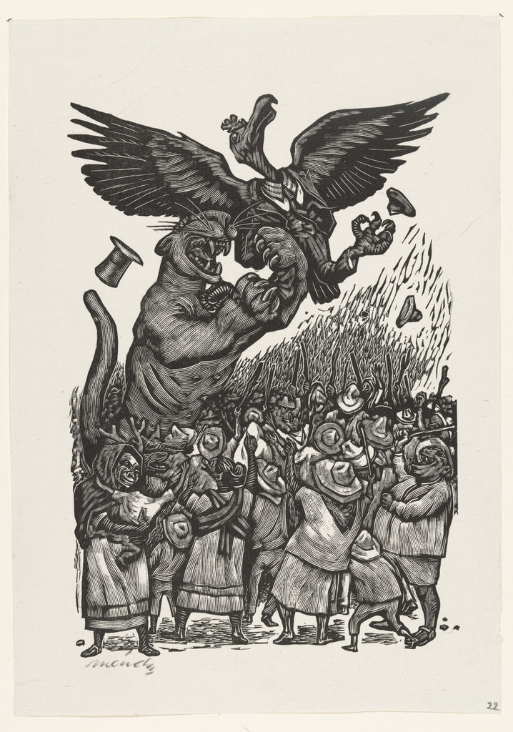 Revenge (La venganza), plate 22, from the portfolio Méndez: 25 Prints [illustrations for the book "Incidentes Melódicos del Mundo Irracional" by Juan de la Cabada]
