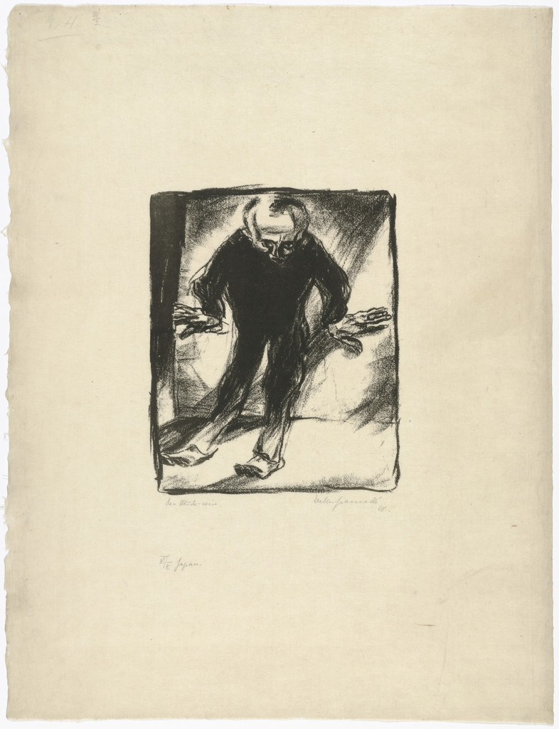 To Be Tired (Das Müde-sein), Walter Gramatté, 1918