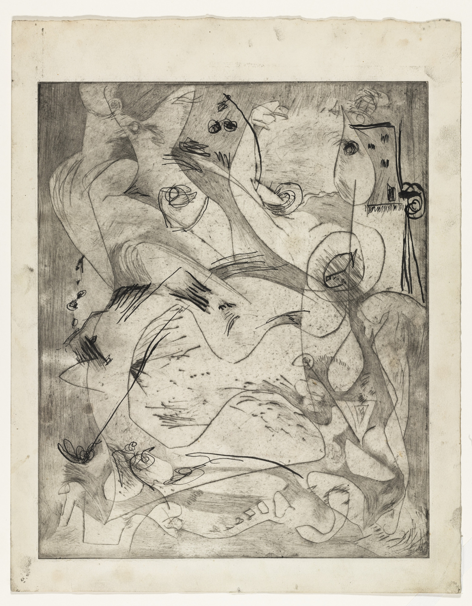 Jackson Pollock. Untitled (2), state I of III
