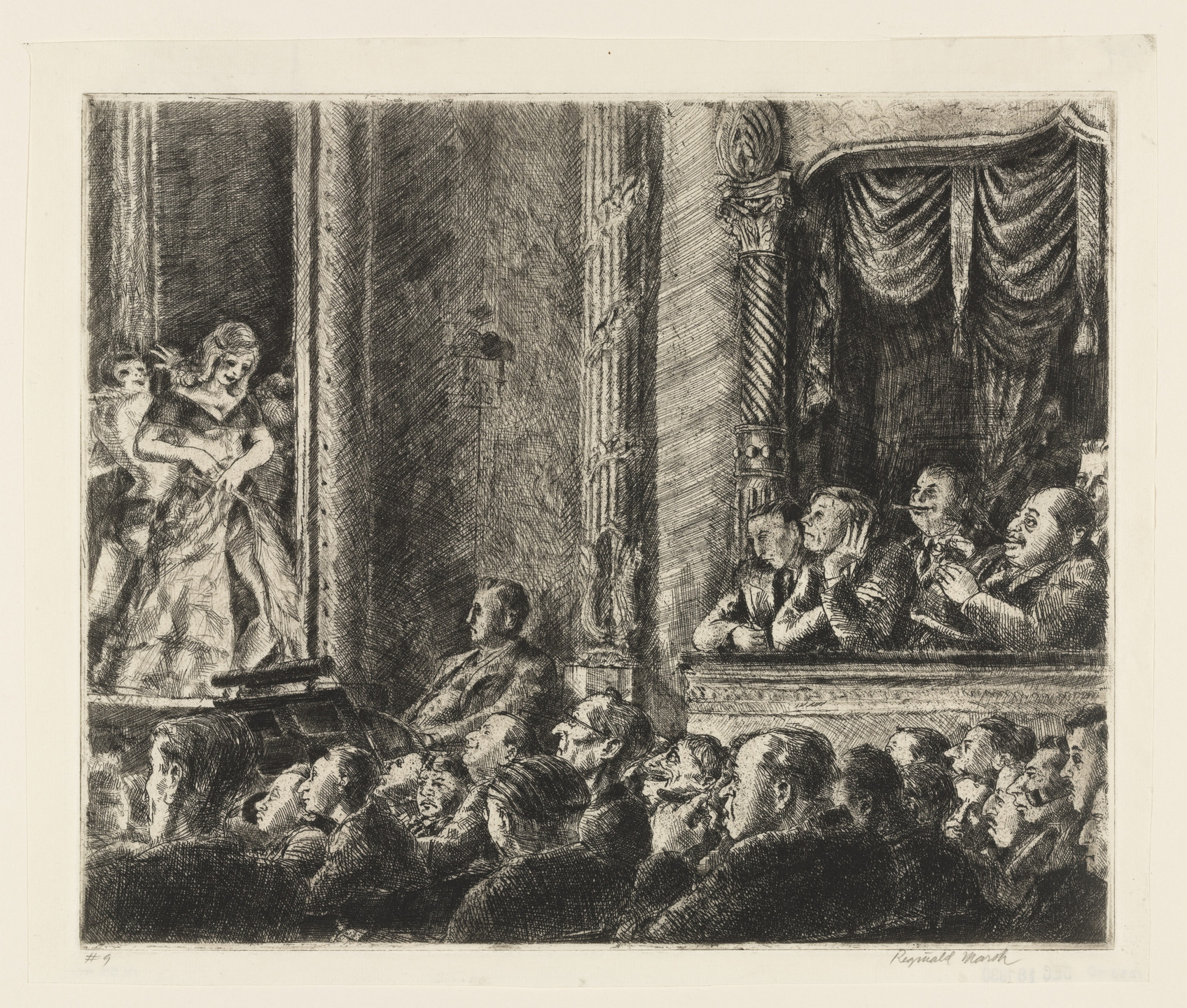 Reginald Marsh. The Irving Place Burlesque 1930. 1913