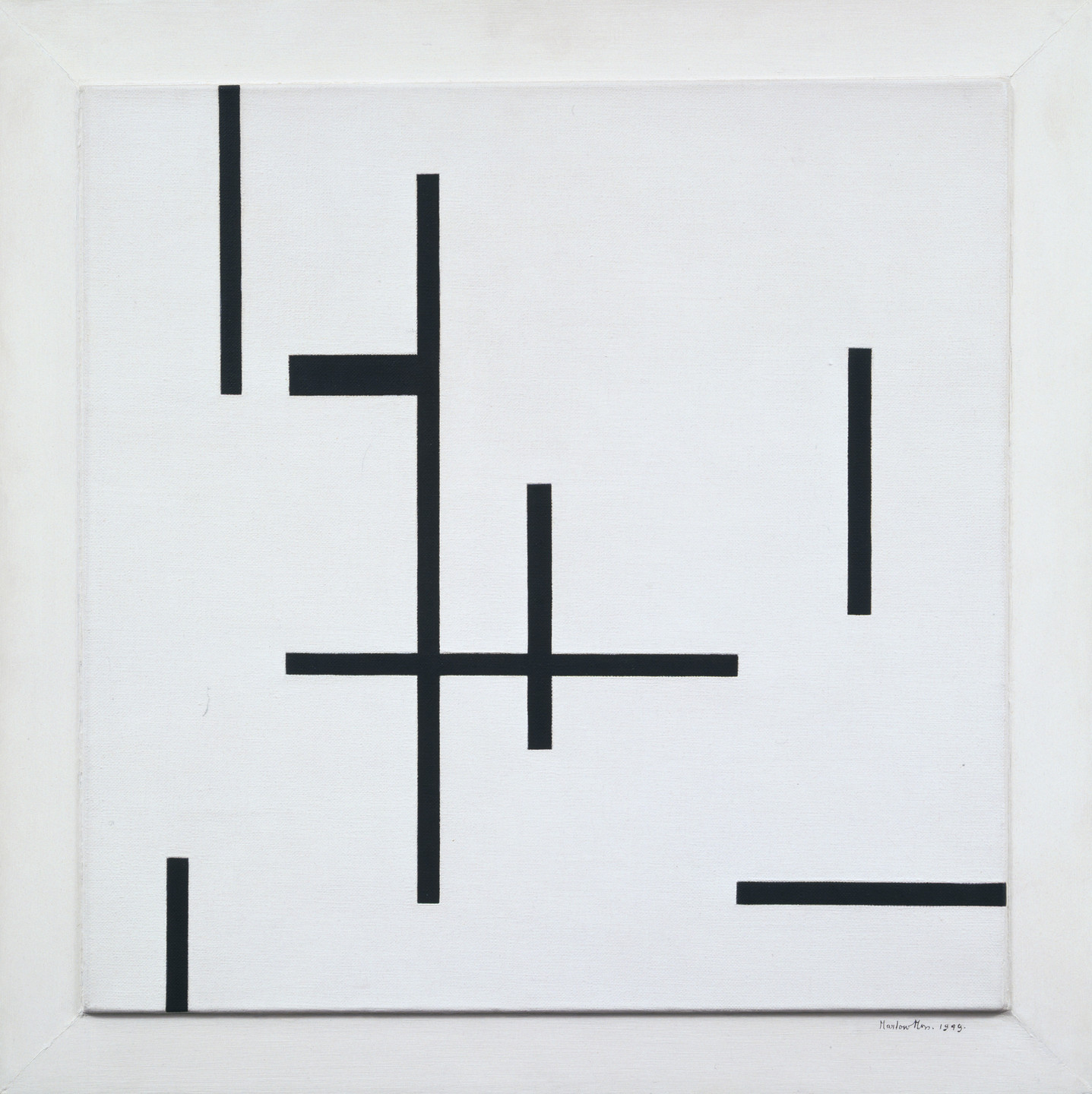 Marlow Moss. Composition in Black and White Number 4. 1949