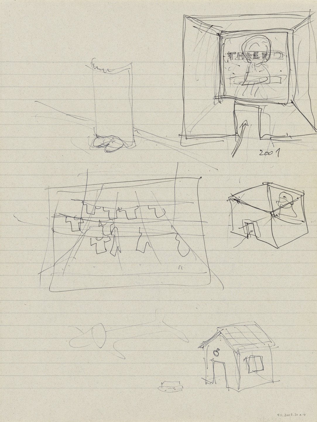 Yoshitomo Nara. Untitled (Drumming bunnies) from the series Time of My Life. 1992–2000