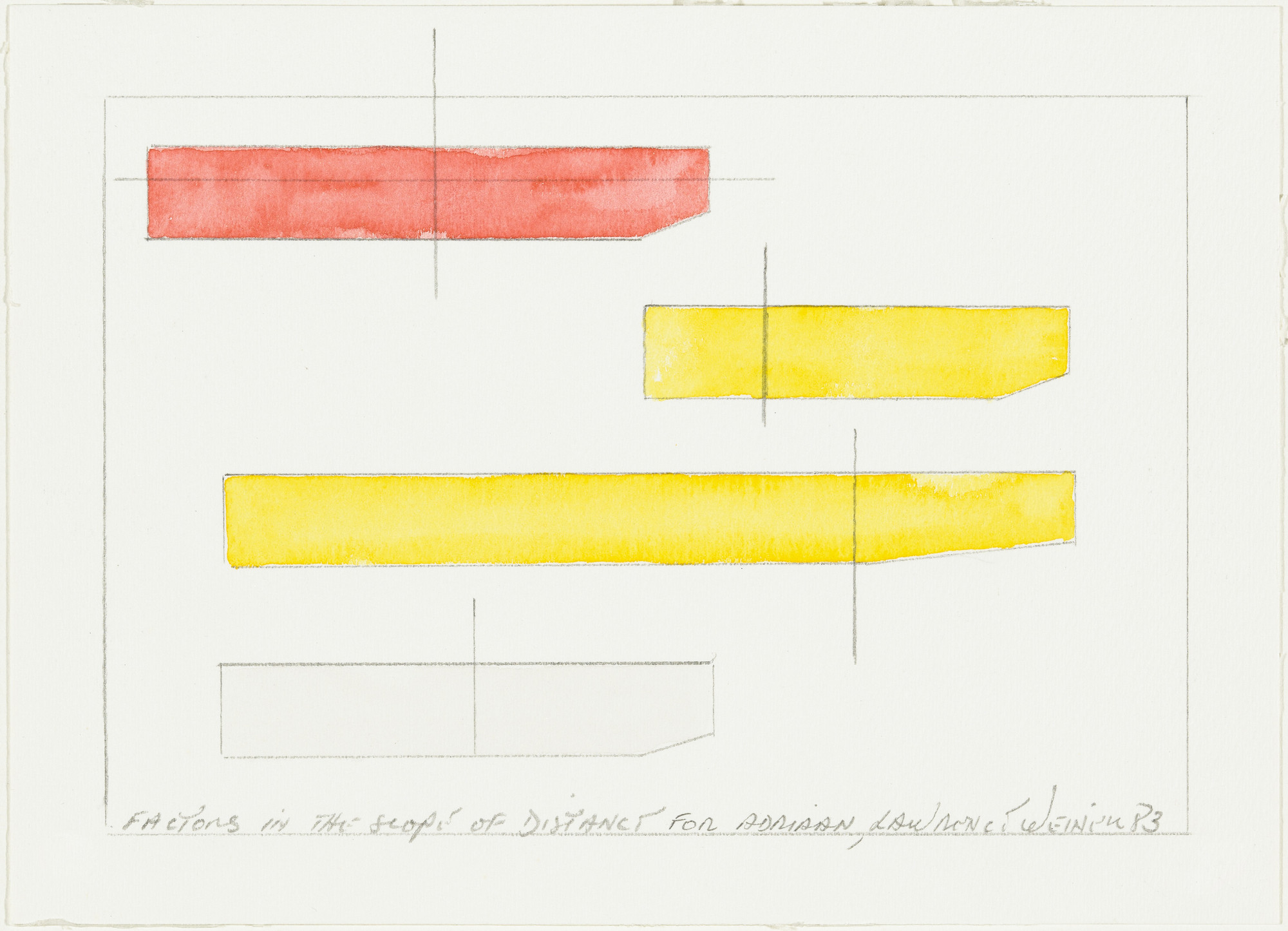 Lawrence Weiner. Factors in the Scope of Distance
