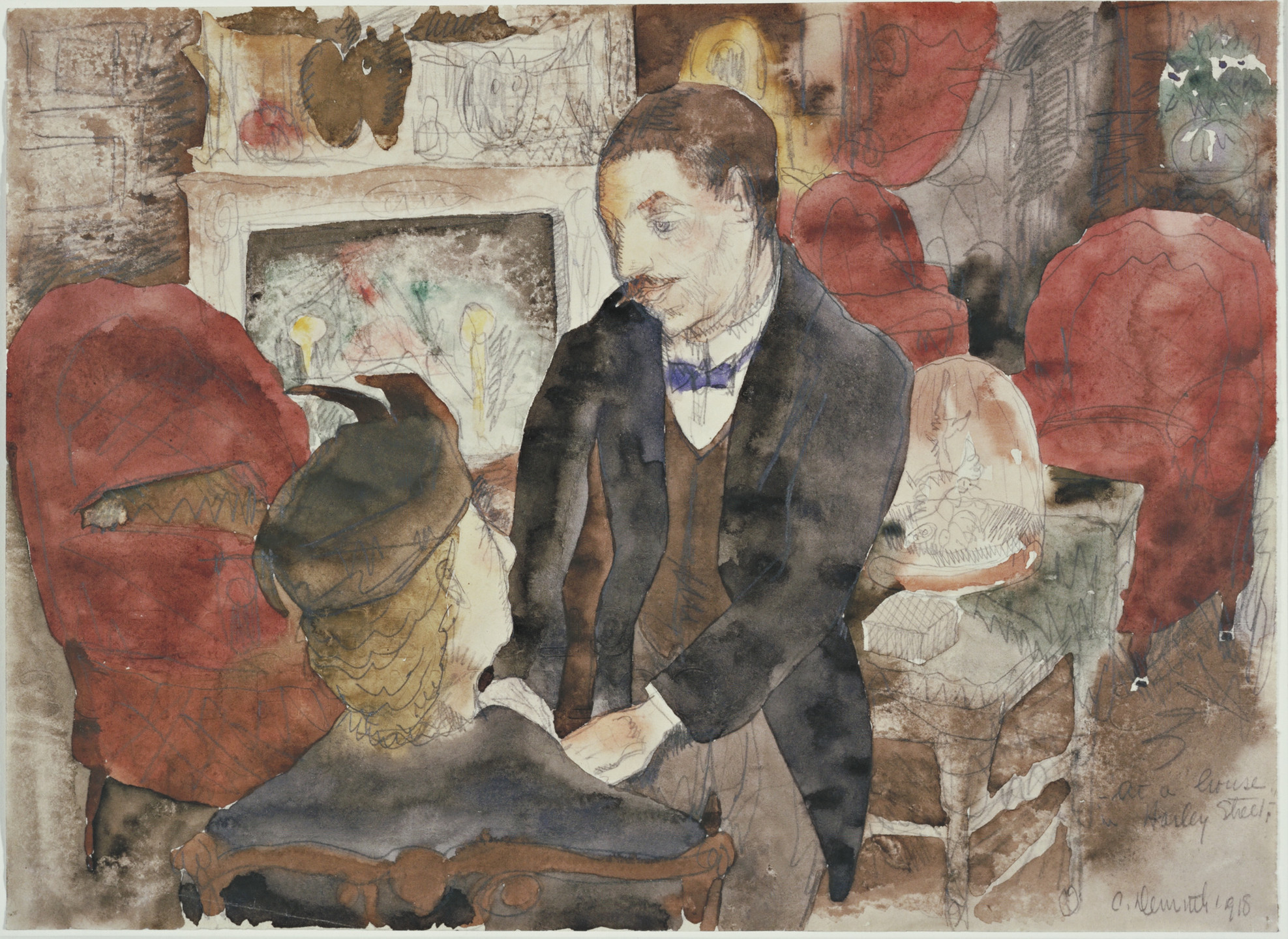 Charles Demuth. At a House in Harley Street. 1918