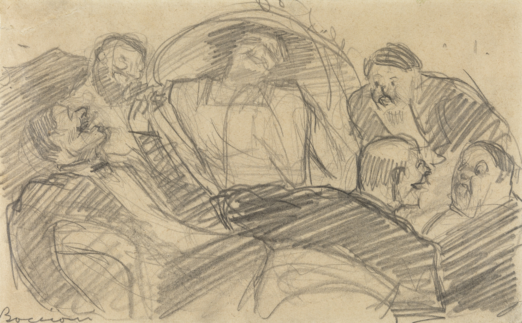 Umberto Boccioni. Study for The Laugh. 1910