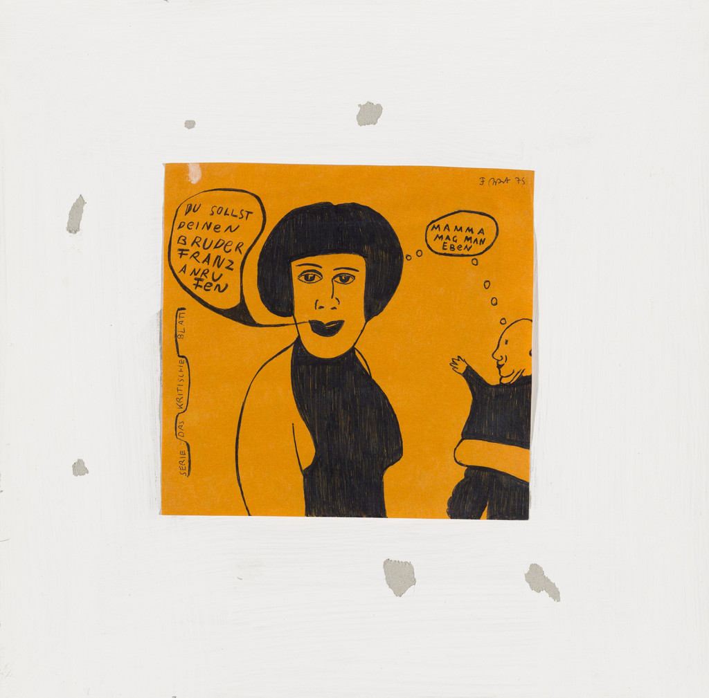 Untitled (Serie: Das Kritische Blatt), Franz West, 1975