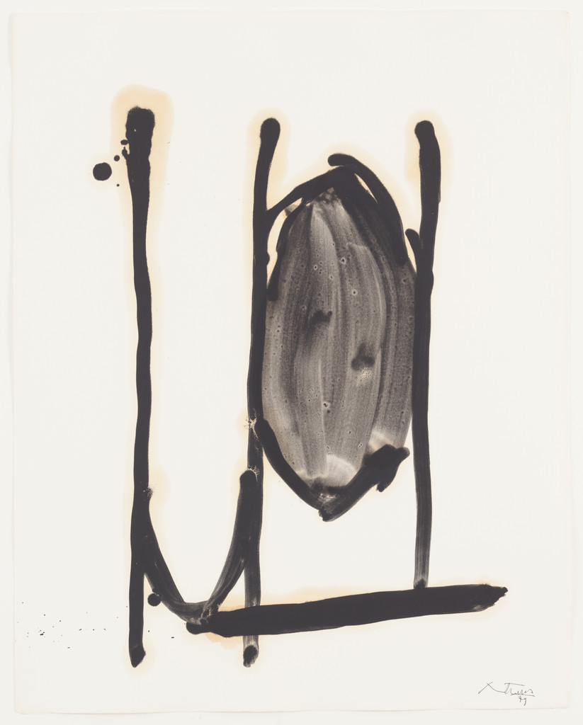 Drunk with Turpentine #8, Robert Motherwell, 1979, Oil on paper