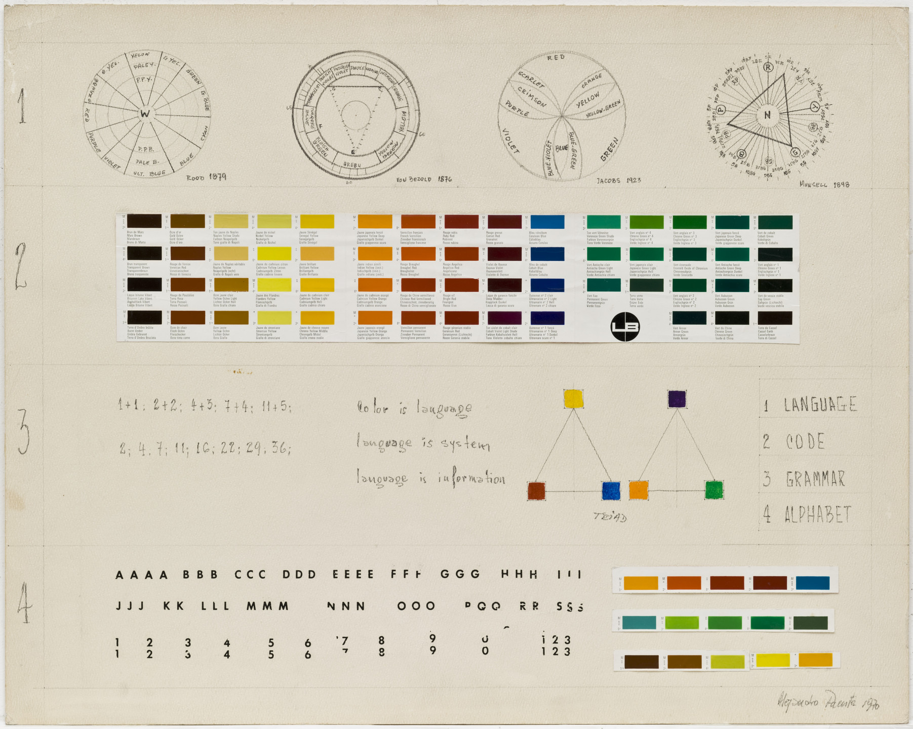 Alejandro Puente. Sistemas Cromaticos ( Chromatic Systems ). 1970