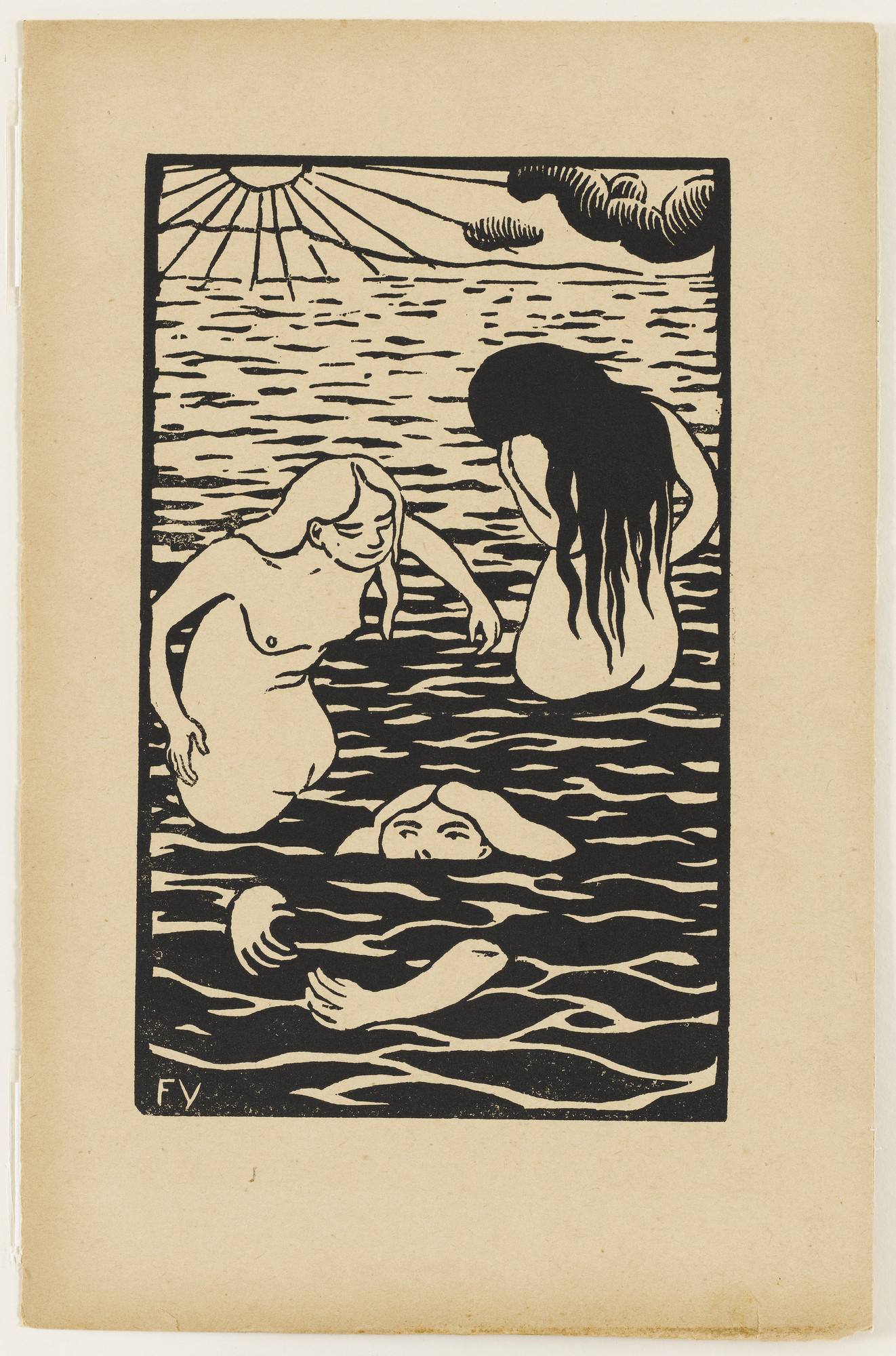 Félix Vallotton. Three Bathers