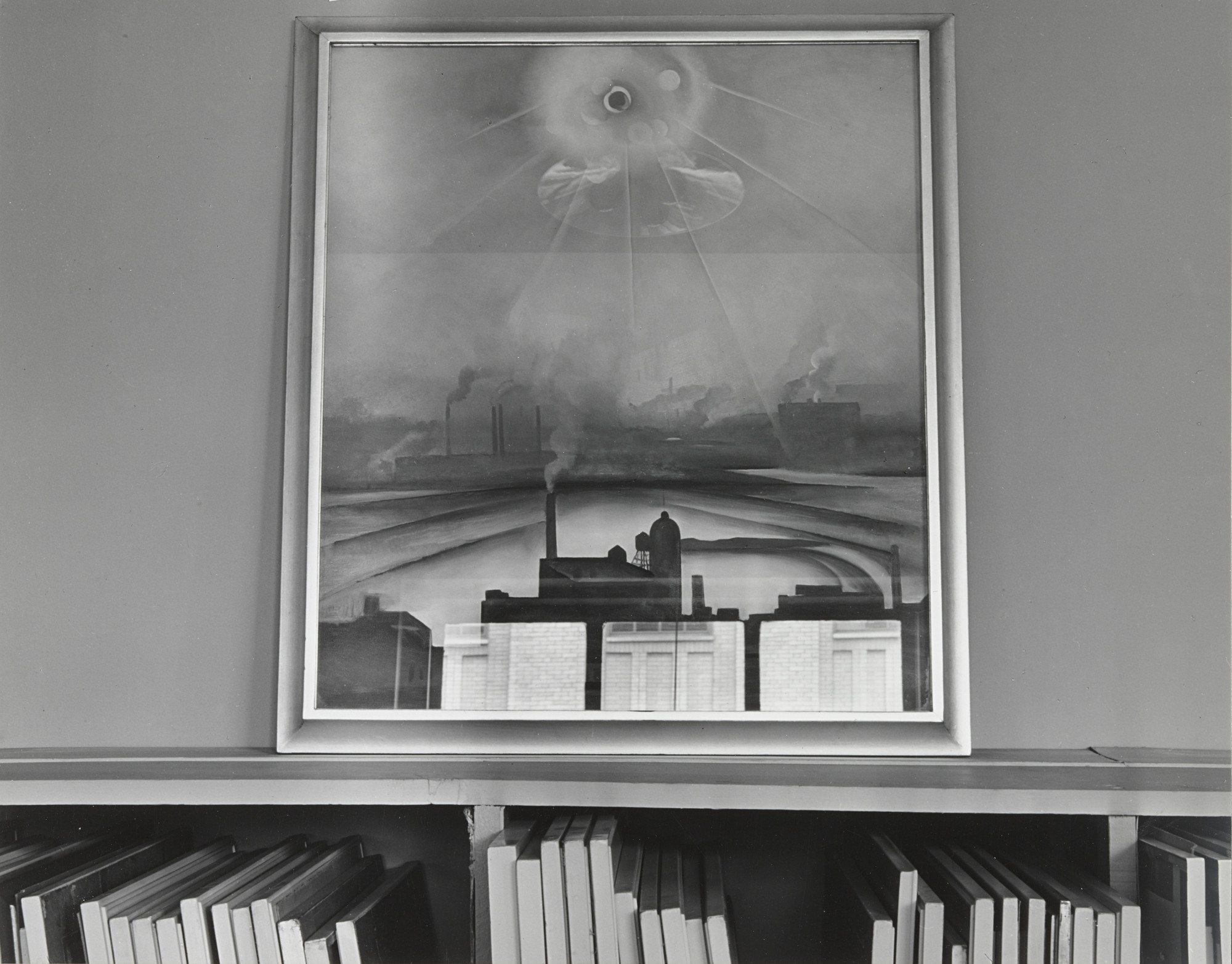 Ansel Adams. An American Place, O'Keeffe Painting, Reflections