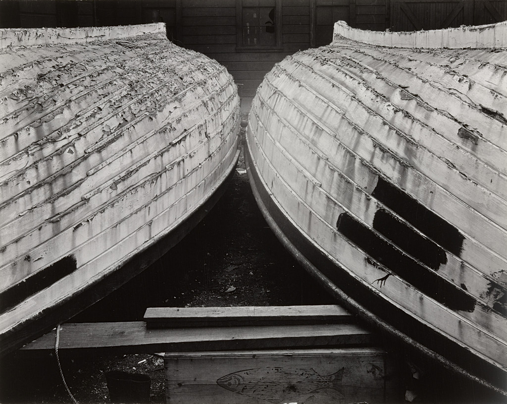 Boat Hulls, Fog, San Francisco