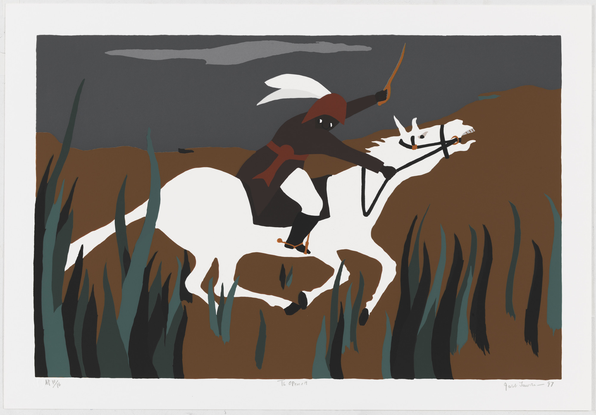 Jacob Lawrence. The Opener from the series The Life of Toussaint