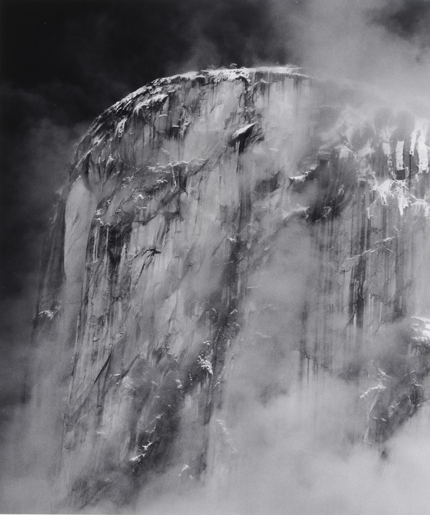 Summit of El Capitan, Clouds, Yosemite Valley, California