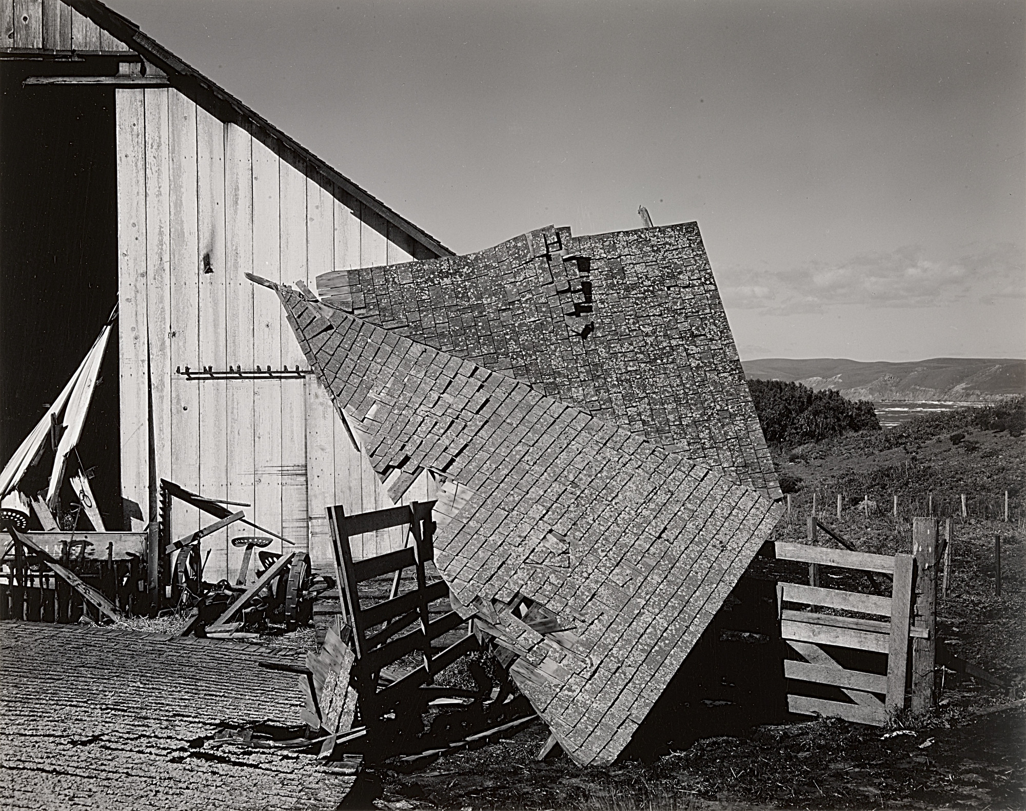 Ansel Adams. Barn, Point Reyes, California