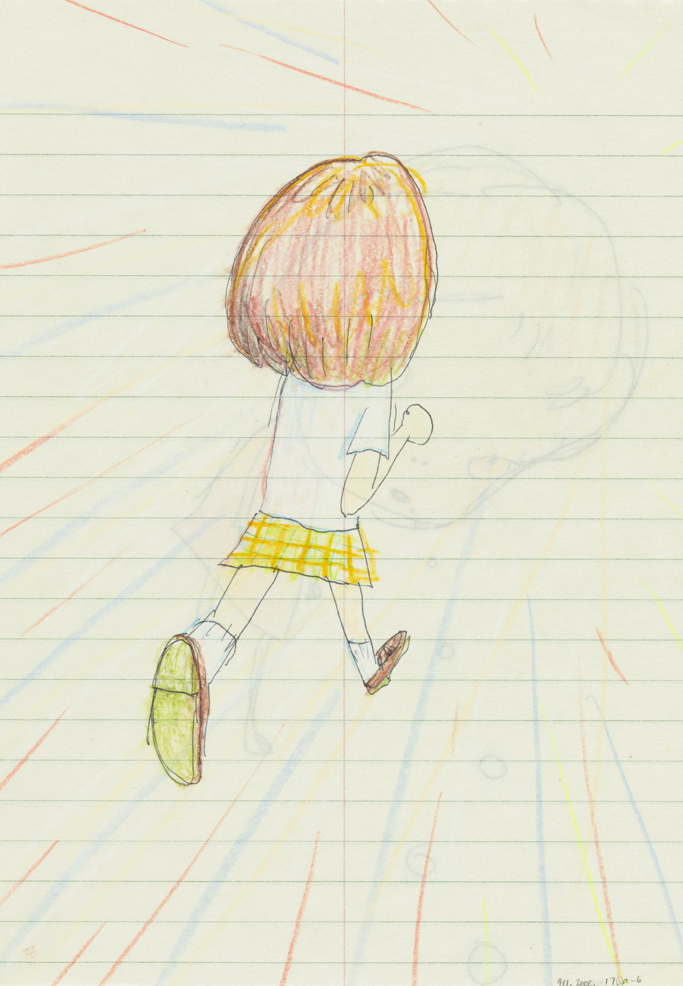 Yoshitomo Nara. Untitled (Girl with bubbles coming out of mouth) from the series Time of My Life. 1992–2000