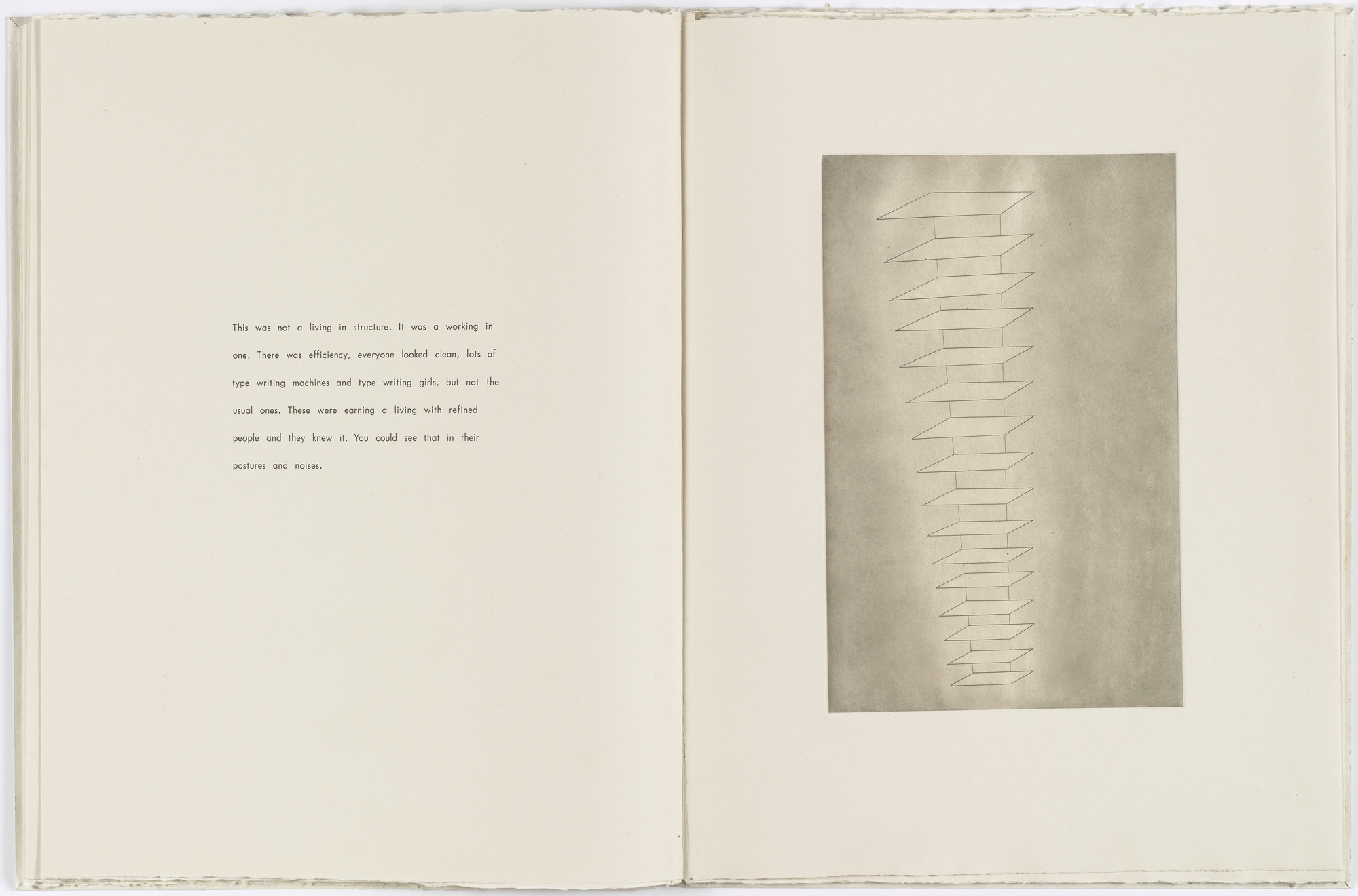 Louise Bourgeois. Untitled, plate 3 of 8, from the illustrated book, the puritan. 1990