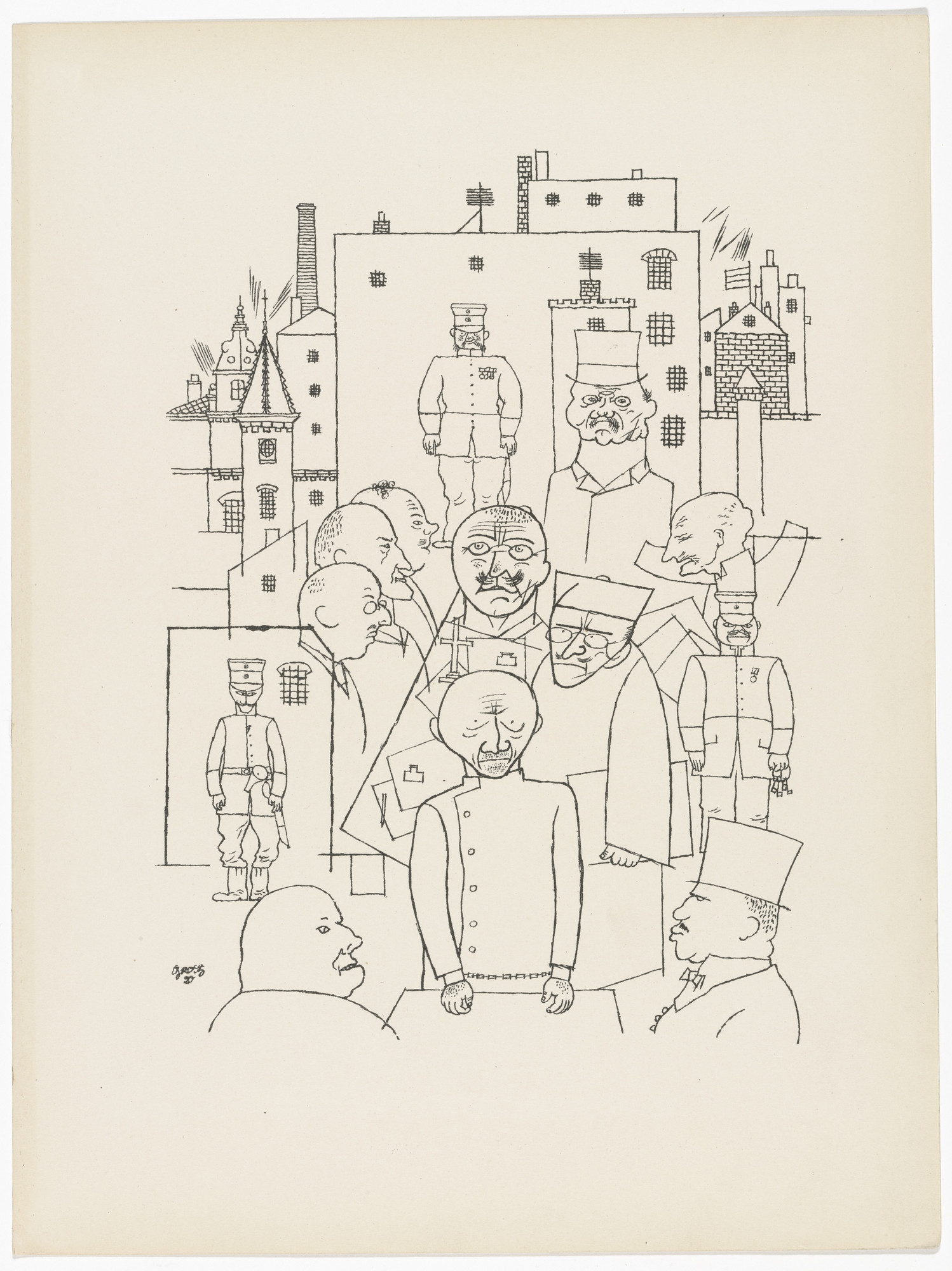 George Grosz. He Made Fun of Hindenburg (plate 11) from the