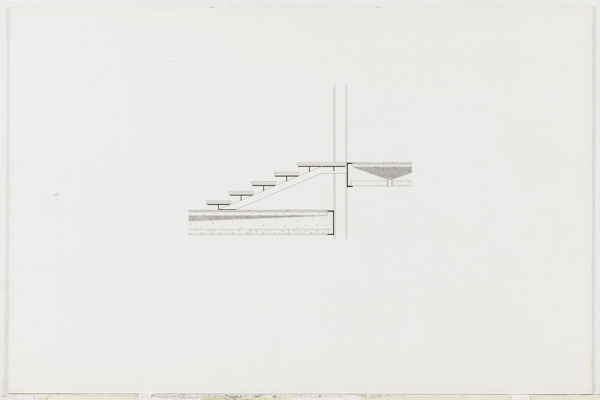 Ludwig Mies van der Rohe. Farnsworth House, Plano, Illinois (Stair detail.  Section.). 1949-1950 | MoMA