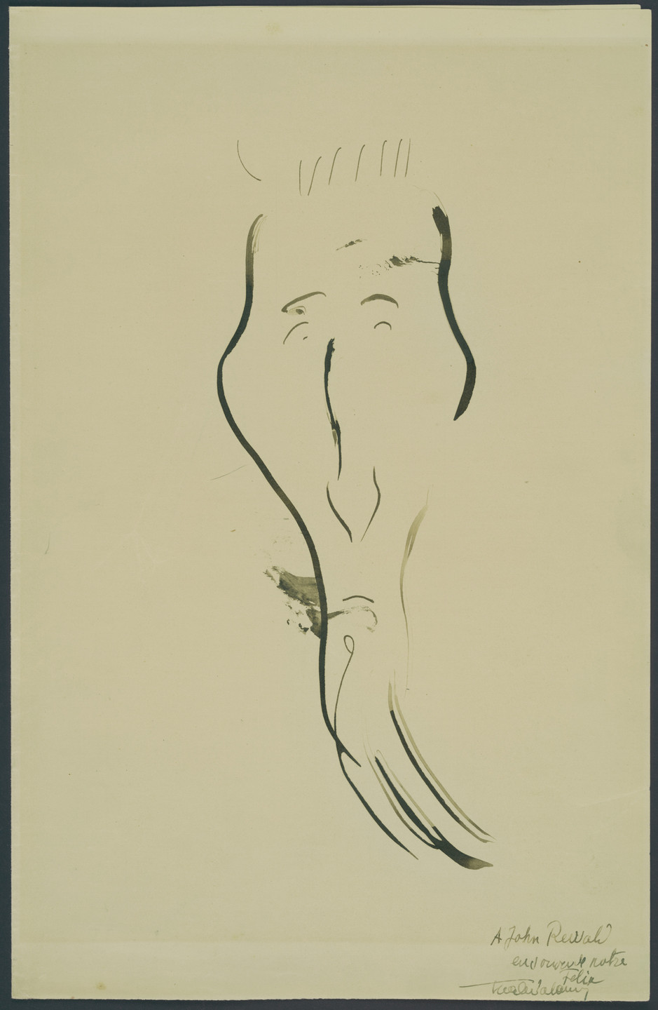 Henri de Toulouse-Lautrec. Caricature of Félix Fénéon. c. 1895–96