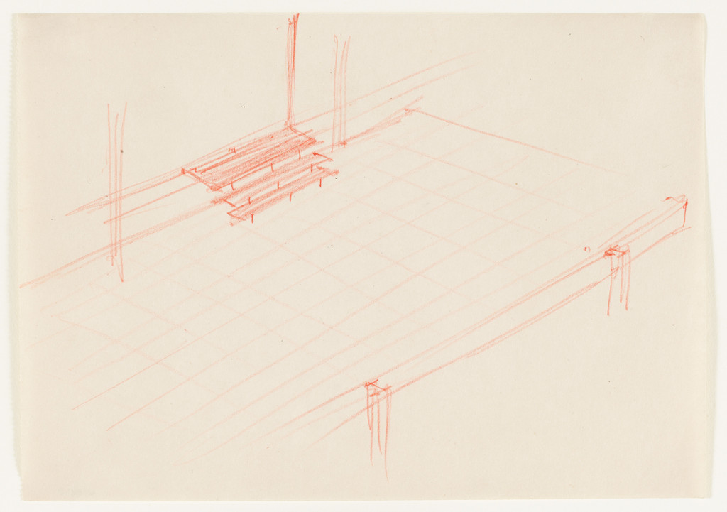 Farnsworth House, Plano, Illinois (Aerial perspective)