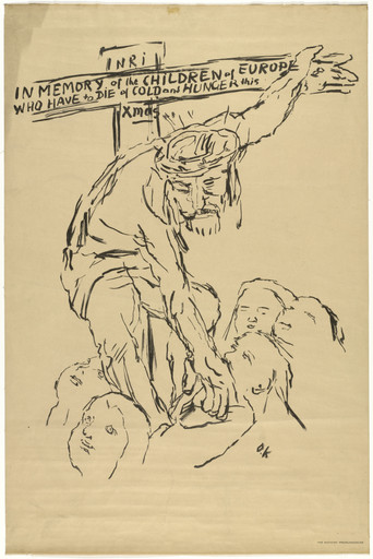 Oskar Kokoschka. Christ Helping the Starving Children (Christus