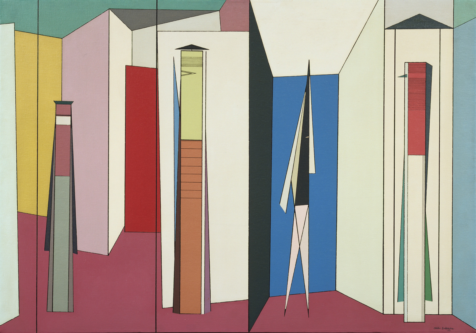 Attilio Salemme. Antechamber to Inner Sanctum. 1950