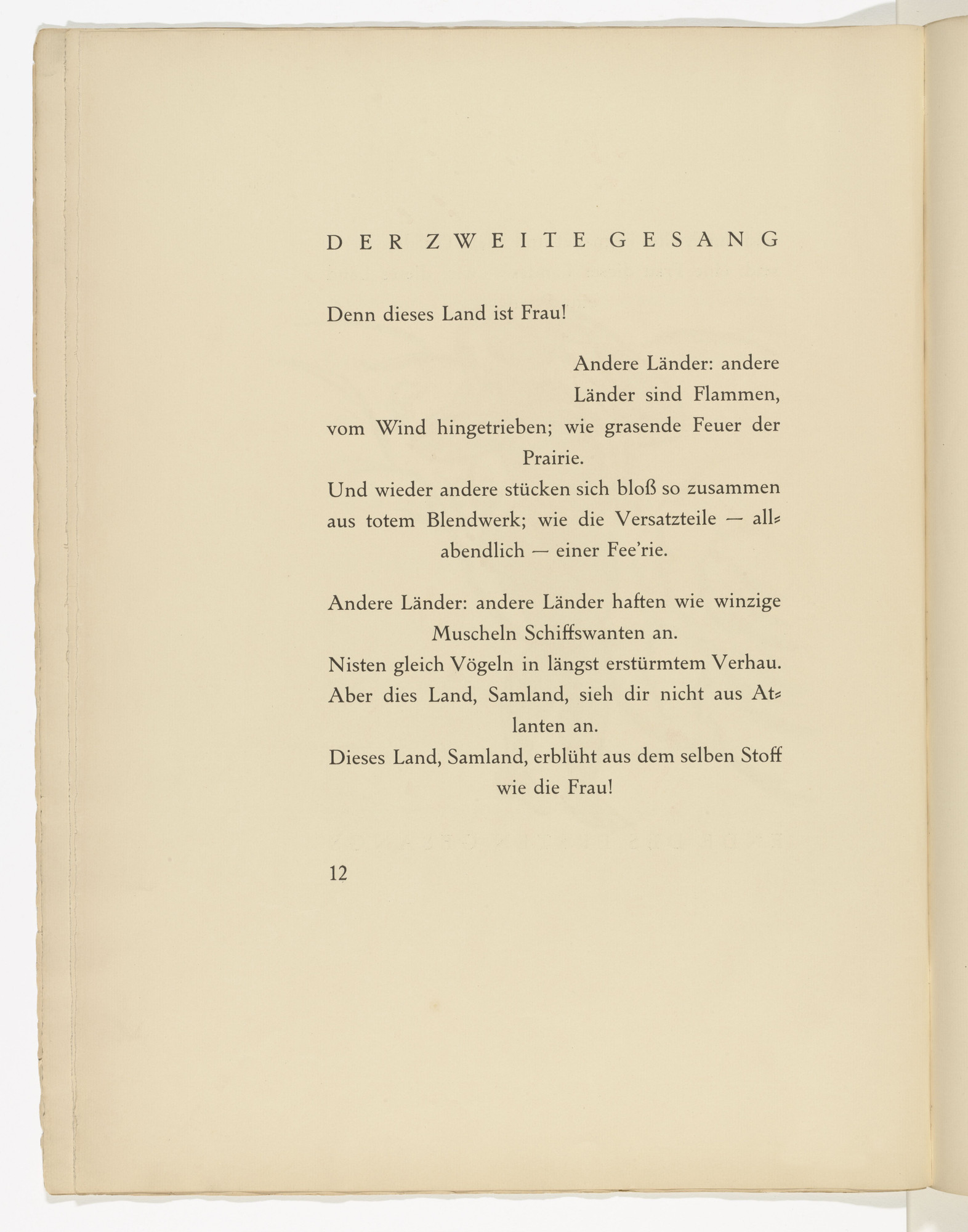 Max Pechstein. Untitled (plate, facing page 12) from Die Samländische Ode (The Samland Ode)