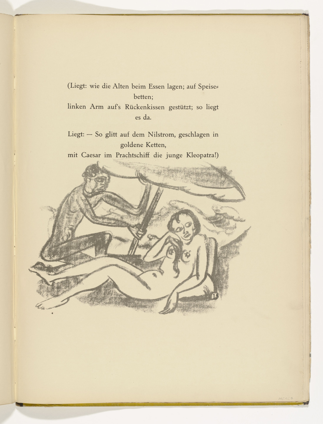 Max Pechstein. Untitled (in-text plate, page 14) from Die Samländische Ode (The Samland Ode). 1918 (executed 1917)